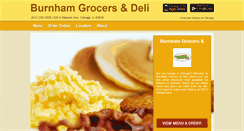 Desktop Screenshot of burnhamgrocersdeli.com
